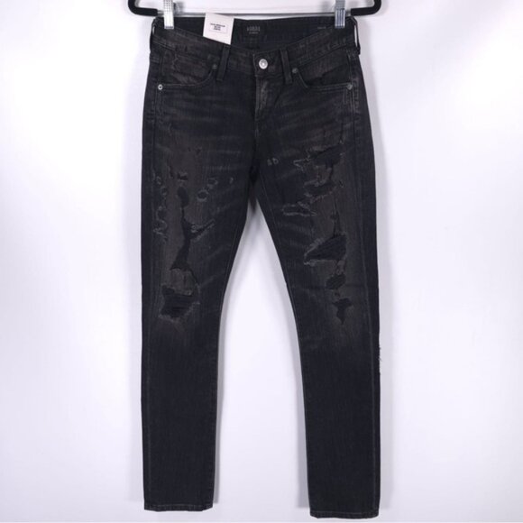 NWT AGOLDE USA🇺🇸MADE CHLOE‎ Low Rise Slim LIVERPOOL Jeans A001-2029 Size 25 - Picture 1 of 16
